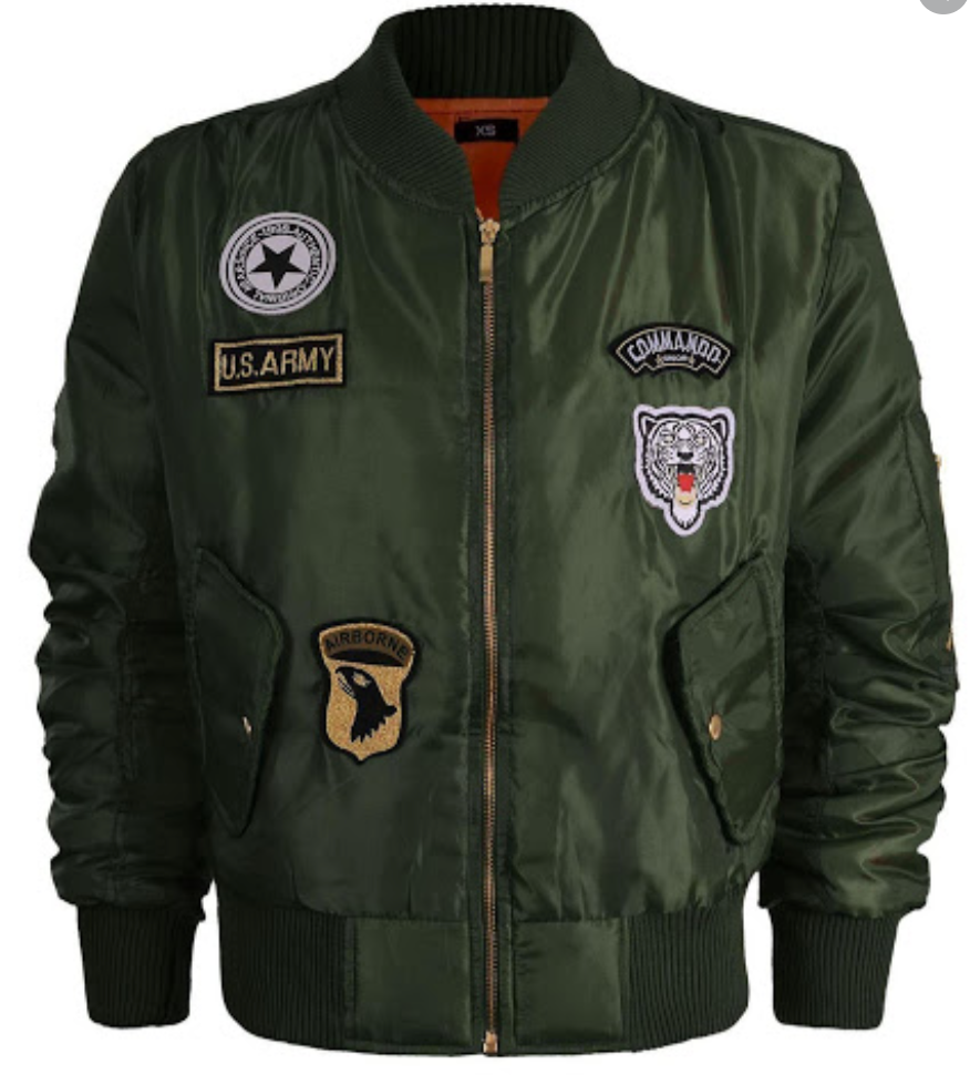 Bomber nylon doublure orange